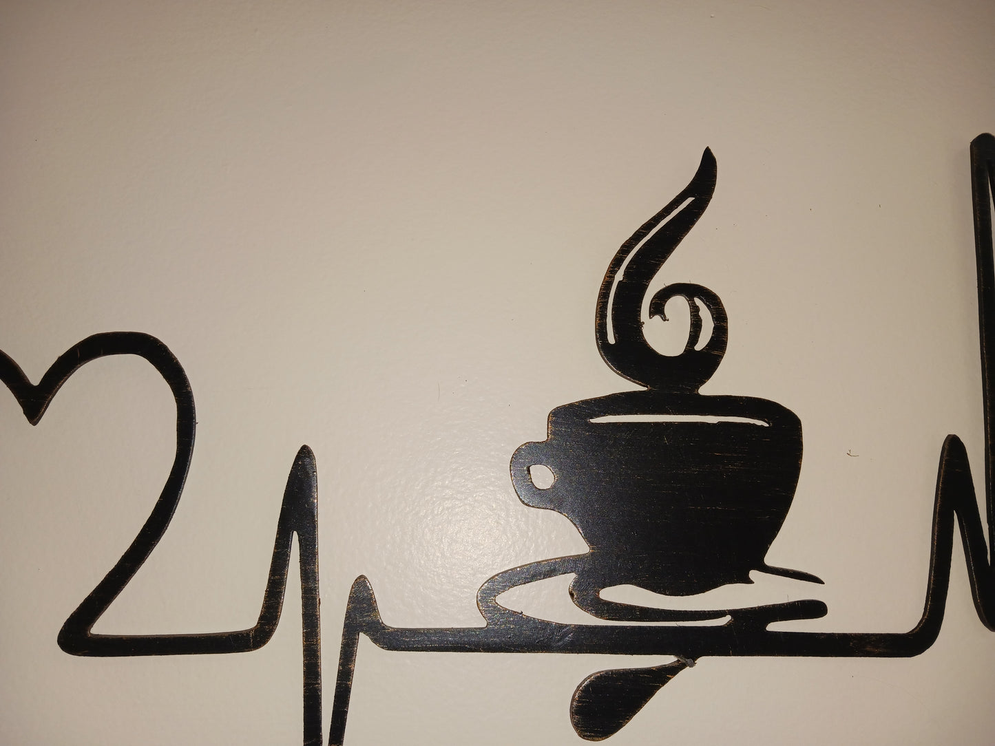 Coffee love metal wall art