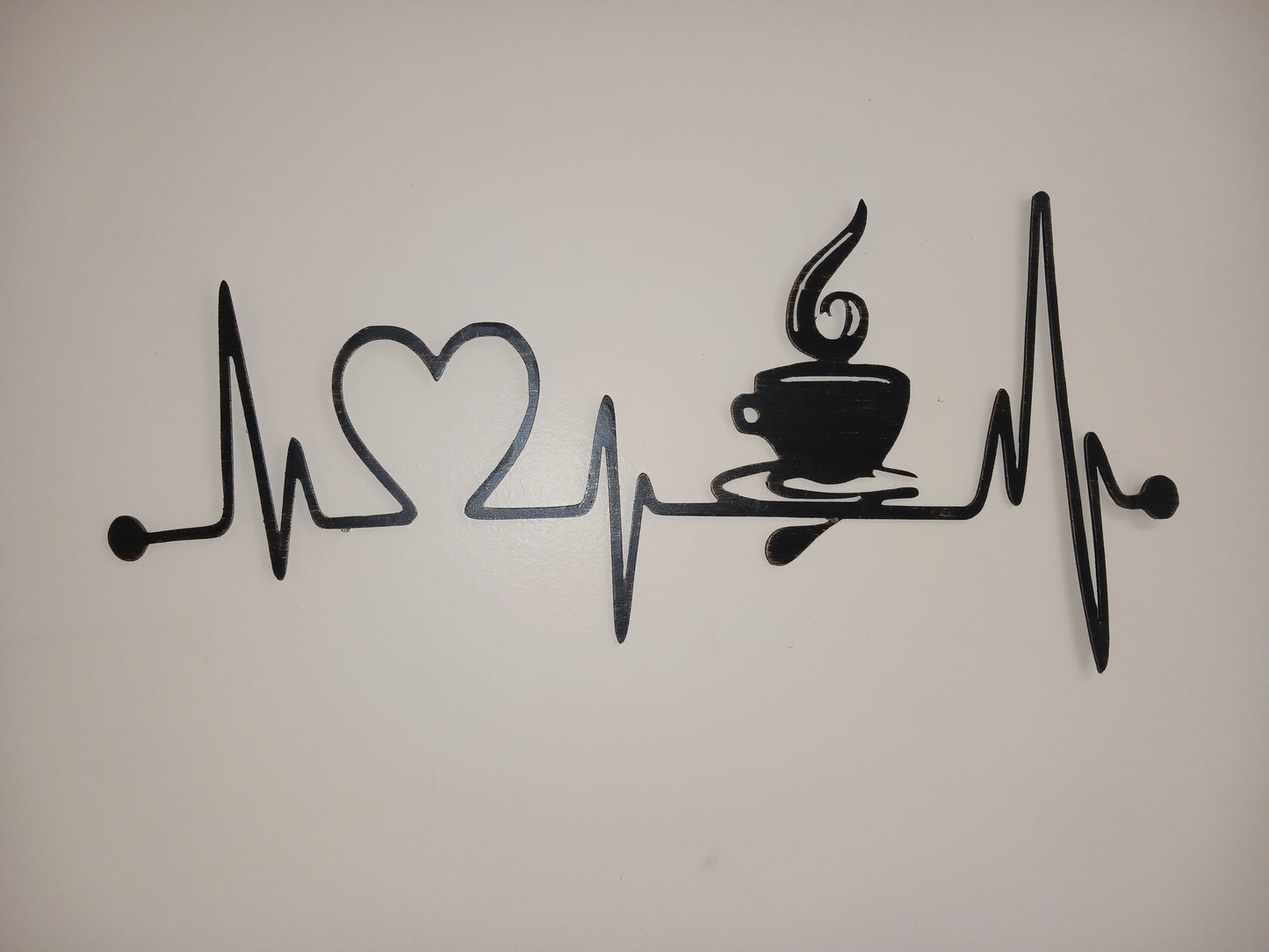 Coffee love metal wall art